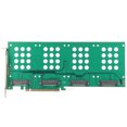 thumbnail image 2 of Carte de Riser PCIE3.0 X16 M.2 U.2 SSD Carte d'Adaptateur d'Extension NVMe à la Carte PCIe, 2 of 14
