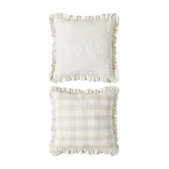 Fraiche Noel Embroidered Accent Cushion