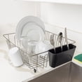 thumbnail image 3 of Mainstays Large Metal Dish Drainer Rack - Chrome/Black, 3 of 6