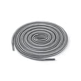 thumbnail image 1 of INSPIRE CHIC Unisex Round Rope Dual Colored Striped 1/5 Thick Boot Shoelace 150cm / 59.05" White Gray, 1 of 4