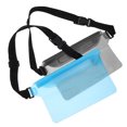 thumbnail image 1 of 2Pcs Waterproof Pouch with Adjustable Waist Strap Universal Waterproof Phone Bag Waist Bag Cellphone Case, 1 of 8