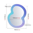 thumbnail image 1 of High Quality Magnetic Locker Mirror Portable Rectangular Hanging Mirror School Bathroom Refrigerator Cabinet Decoration Mirrors, 1 of 8