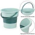 thumbnail image 4 of Collapsible Plastic Bucket, Foldable Round Tub, Space Saving Outdoor Waterpot for Garden or Camping, Portable Fishing Water Pail, 1 Pcs, 8.7x7.7", 4 of 9