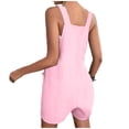 thumbnail image 3 of SHIXIAOO Short Rompers for Women Summer Casual Button Rompers Overalls Jumpsuit Shorts Button Rompers Convertible Jumpsuits for Women Jumpsuits for Women for Summer, 3 of 4