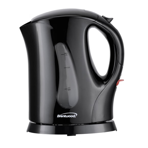 Brentwood BPA Free 1L Cordless Electric Kettle, Black