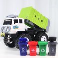 thumbnail image 4 of Garbage Truck With 4 Trash Sorting Cans  Sanitation Truck  Car Garbage Trucks Garbage Truck With 4 Trash Sorting Cans For Kids Sanitation Truck Car Garbage Trucks Playset Toy, 4 of 8