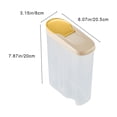 thumbnail image 3 of Lksixu Airtight Cereal Storage Container Clear 2L Airtight Kitchen Food Storage Container With Lids And Compartments For Grain Flour Rice Nut Snacks Storage Bins Organizers and Storage, 3 of 6