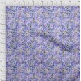 thumbnail image 4 of oneOone Cotton Flex Blue Fabric Floral Craft Projects Decor Fabric Printed By The Yard 40 Inch Wide, 4 of 4