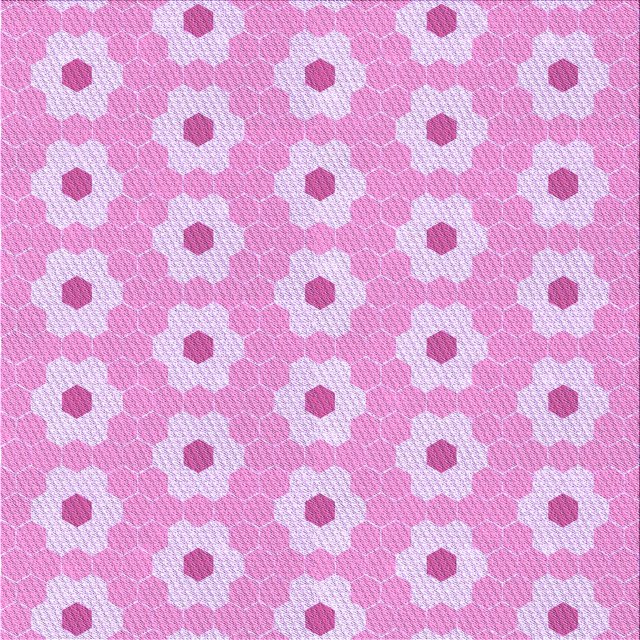Ahgly Tapis d'Intérieur Lavable en Machine Carré Transitionnel Fleur Rose, 5 Pieds Carré