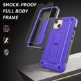 thumbnail image 2 of IBAOLE Étui pour iPhone 13 avec Protecteur d'Écran et Support, Double Couche Antichoc, Étui de Protection Robuste de Qualité Militaire pour iPhone 13 (Violet), 2 of 7