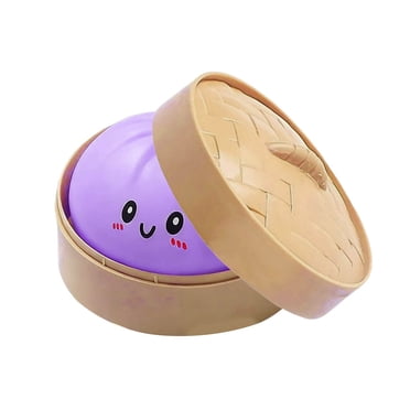 2026 Mystery Dumpling Squishy Box,Random Sent Slow Rising Glitter Squishies Dumpling Toy,Bun Bao Stress Balls Fidget Sensory Toy with Food Steamer Stretchy Surprise Toys