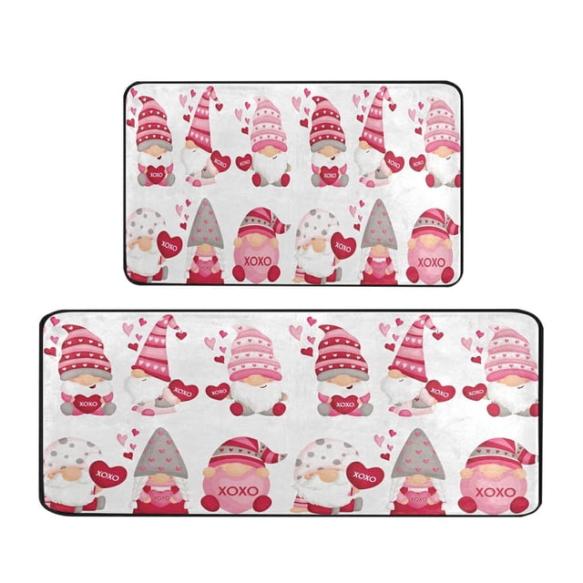 Hearth & Gear Valentines Day Kitchen Rugs And Mats Set Of 2 Valentines Kitchen Mats Farmhouse Mats For Floor Decorations Decorative Valentines Day Kitchen 16x24 Inch And 16x43 Inch Knit Blanket for