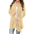 thumbnail image 1 of Knee Length Cardigan Split Front Sweater Cardigan Tops for Women Womens Long Sweaters Open Front Shawl Neck Cardigan Women Womens Sweaters Fall Cardigan Come Mono Cardigan Knit Long Sweater Fall, 1 of 4