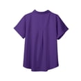 thumbnail image 5 of Timegard Womens Tops Button down Short Sleeve Lapel V-Neck Top Summer Casual Shirts with Pockets Blouse, 5 of 5