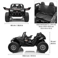 thumbnail image 4 of VOLTZ TOYS UTV 24 V pour Enfants à 2 Places - Buggy des Dunes Tout-Terrain Réaliste avec Pneus EVA, Suspension à Ressorts, Télécommande et Musique - Noir, 4 of 8