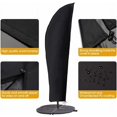thumbnail image 3 of Durable Patio Umbrella Covers, Waterproof Oxford Fabric for Easy Storage, Market Parasol Cover with Full Weather Protection (Suits a Variety of Umbrella Sizes), 3 of 5