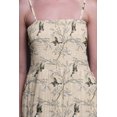thumbnail image 3 of Bimba Robe à Bretelles Smockée en Georgette Imprimée Fleur et Chardonneret Doré Américain pour Femmes - XX-Grand, 3 of 7