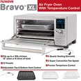 thumbnail image 4 of NuWave Bravo Stainless Steel Kitchen Countertop Dual Air Fryer Toaster Oven, 4 of 6