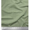 thumbnail image 1 of Soimoi Green Cotton Jersey Fabric Plaid Check Decor Fabric Printed Yard 58 Inch Wide, 1 of 3