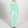 thumbnail image 4 of Combinaisons une Pièce pour Femmes à Manches Longues à Capuche Pyjama Combinaison Décontractée d'Hiver Chaude Combinaison de Nuit Combinaison d'Entraînement en Liquidation, 4 of 6