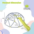thumbnail image 3 of Gymax Dôme d'Escalade de 13,3 Pi Grimpeur Géométrique avec Glissade Ondulée Prolongée, 3 of 10