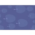 thumbnail image 1 of Ahgly Tapis Rectangulaire Lavable en Machine Intérieur Transitionnel Bleu Saphir, 6 Pieds x 9 Pieds, 1 of 7