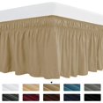 thumbnail image 1 of Subrtex Easy Fit Bed Skirts , Wrap Around Dust Ruffle with Long Tailored Drop, 1 of 6