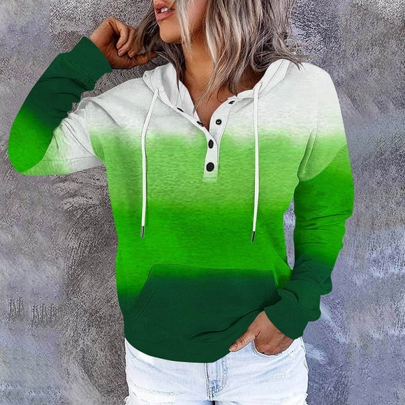 ZMFXJPE Women Clothes Trendy Gym Hoodies for Women Sweater Hoodies for Women Baggy Hoodies Womens Sweatshirts Sweat Shirts for Women(Green,S)