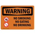thumbnail image 1 of SignMission OS-WS-A-710-L-12712 7 x 10 Po. OSHA Avertissement - Ne Pas Fumer Ne Pas Manger Ne Pas Boire, 1 of 1