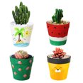 thumbnail image 3 of 6PCS Succulent Pot Creative Blank Painting DIY Flower Pot Gardening Pot for Kids, 3 of 9