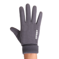 thumbnail image 4 of Suede Gloves Men's Winter Fleece Warm Riding Windproof Coldproof Anti-slip Couple Touch Screen Gloves for Women, 4 of 5