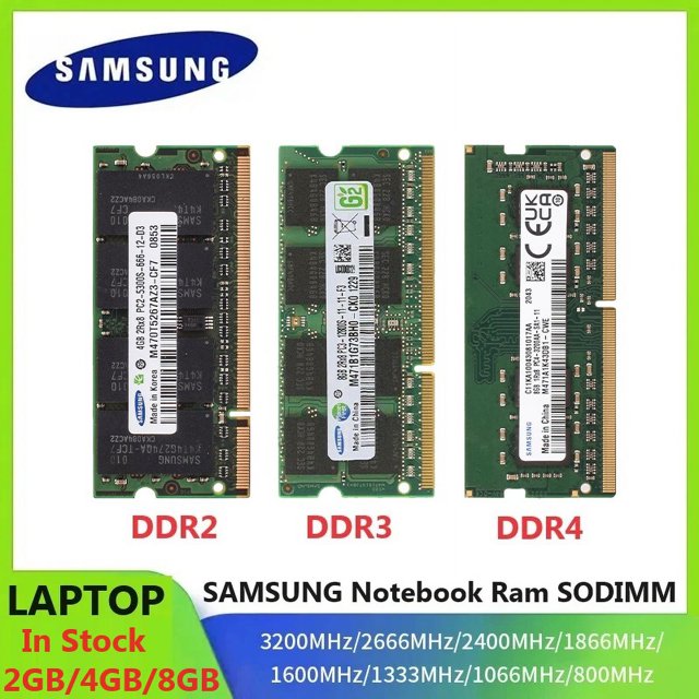Mémoire d'Ordinateur Portable DDR4 DDR3 DDR2 SODIMM Ram 16 Go 8 Go 4 Go 2 Go 2400 1600 1333 800 667MHz Haute Performance Notebook SODIMM Ram DDR4 16 Go 2666MHZ