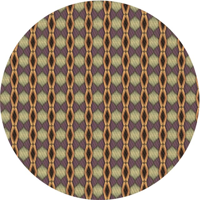 Ahgly Tapis d'Intérieur Lavable en Machine Carré Transitionnel Pérun Brun, 3 Pieds Carré