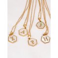 thumbnail image 2 of Colliers, Collier Lettre Coquille Mignonne pour Filles, Pendentifs Pièce pour Filles en Acier Inoxydable Colliers Initiale pour Femmes Bijoux Rond, 2 of 9