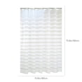 thumbnail image 3 of Danhjin Tapis de Salle de Bain à Rayures Imperméables Rideau de Douche Polyester Déco de Salle de Bain Designs Modernes avec Crochets pour Salle de Bain, 3 of 6