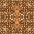 thumbnail image 1 of Ahgly Company Machine Washable Indoor Square Transitional Orange Area Rugs, 5' Square, 1 of 7