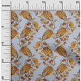 thumbnail image 1 of oneOone Georgette Viscose Fabric Leaves|Floral & Paisley Block Printed Craft Fabric BTY 42 Inch Wide, 1 of 4