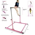 thumbnail image 2 of ToyKraft Barre de Gymnastique Hauteur Réglable 3 à 5 Pi Barre Kip Barre Horizontale Entraînement Junior Gymnastique Barre d'Entraînement Extensible Rose, 2 of 8