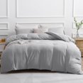 thumbnail image 1 of Duvet Cover Queen -Piece Prewashed Ultra Soft Queen Bedding Set - Features Zipper Closure and Corner Ties Includes Duvet Cover x Pillowcases No Comforter, 1 of 7