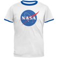 thumbnail image 1 of T-shirt à Col Contrastant pour Hommes avec Logo de la NASA, 1 of 1