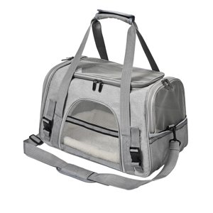Portable Pet Carrier Travel Bag for Small Dogs Cats - Soft Fabric Pet Carrier with Removable Cushion, Breathable Mesh, Secure Zipper, Lightweight & Durable for Car Airplane Up to 7.5kg