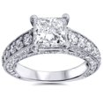 thumbnail image 1 of 3 3/4ct Princess Cut Diamond Engagement Ring 14K White Gold, 1 of 4