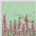 thumbnail image 2 of oneOone Viscose Chiffon Fabric Leaves & Pink Floral Panel Printed Craft Fabric BTY 42 Inch Wide, 2 of 3