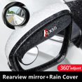 thumbnail image 1 of For Infiniti QX50 2pcs Car Rearview Mirror Rain Eyebrow With Small Round Mirror Cover Car Styling Accessories, 1 of 7