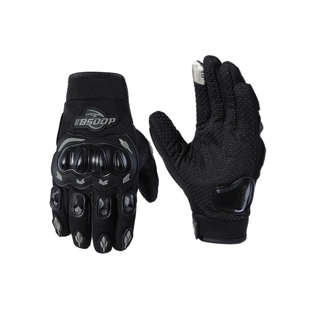 mmirethe Protective Motocross Gloves With Extra Padding For Safety • Breathable Perforations For Comfort gray L