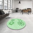 thumbnail image 4 of Ahgly Tapis Rectangulaire Lavable en Machine Intérieur Vert Menthe, 8 Pieds x 12 Pieds, 4 of 7