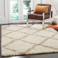 thumbnail image 5 of Safavieh Dallas Shag Collection 8 x 10 Foot Indoor Carpet Area Rug, Ivory/Beige, 5 of 5
