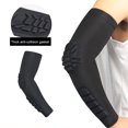 thumbnail image 2 of Elbow Padded Sleeve Elbow Sleeve Padded Compressed Arm Forearm Guard Sports Shooter Sleeves Protective Pads Support For Football Basketball Volleyball, 2 of 8