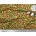 thumbnail image 3 of Soimoi Polyester Crepe Fabric Pumpkin Halloween Decor Fabric Printed Yard 52 Inch Wide, 3 of 3