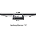 thumbnail image 5 of Krator Guidon de Moto 7/8" Noir Style de Fenêtre Compatible avec Kawasaki Ninja 650R 650 R, 5 of 5